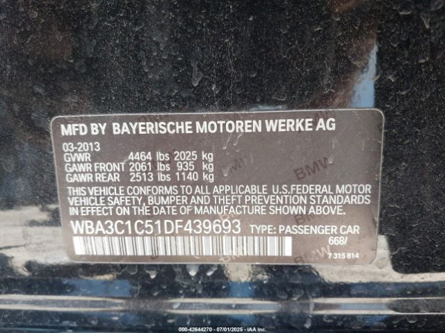 2013 BMW 328I WBA3C1C51DF439693 Photo 8