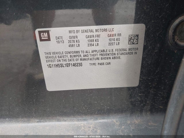 1G11H5SL1EF146230 Chevrolet lkw