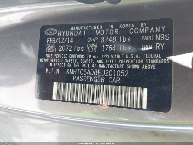 2014 HYUNDAI VELOSTER KMHTC6AD8EU201052 Photo 8