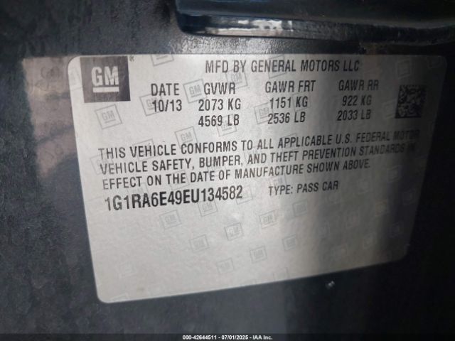 2014 CHEVROLET VOLT 1G1RA6E49EU134582 Photo 8
