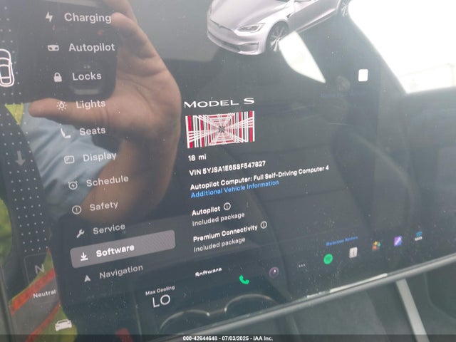 2025 TESLA MODEL S 5YJSA1E65SF547827 Photo 6