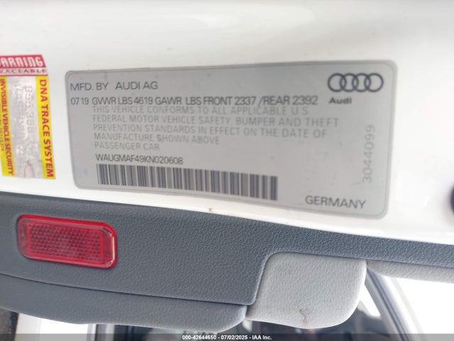 2019 AUDI A4 WAUGMAF49KN020608 Photo 8
