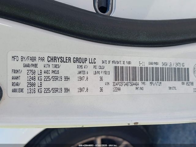 2011 DODGE JOURNEY 3D4PG5FG4BT564464 Photo 8