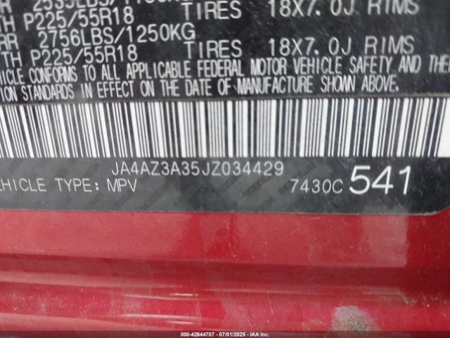 2018 MITSUBISHI OUTLANDER JA4AZ3A35JZ034429 Photo 8