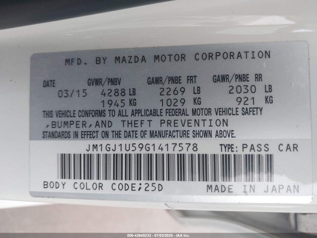 JM1GJ1U59G1417578 Mazda py