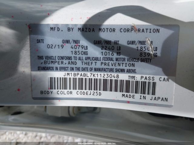 2019 MAZDA MAZDA3 JM1BPABL7K1123048 Photo 8