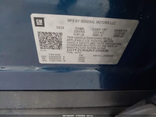 2019 CADILLAC XT4 1GYFZCR42KF196539 Photo 8