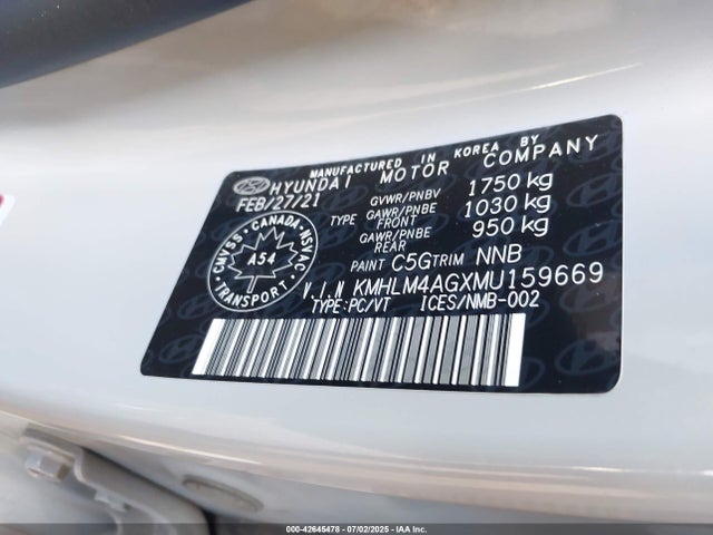 Продажа на аукционе авто 2021 Hyundai Elantra Preferred Ivt, vin: KMHLM4AGXMU159669, номер лота: 42645478