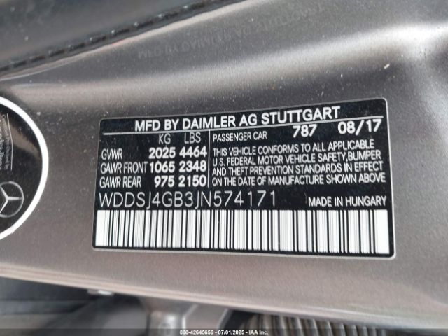 2018 MERCEDES-BENZ CLA 250 WDDSJ4GB3JN574171 Photo 8