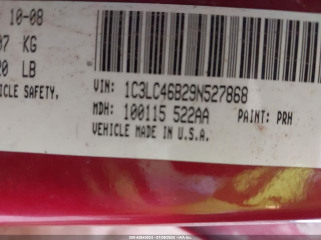 2009 CHRYSLER SEBRING 1C3LC46B29N527868 Photo 8