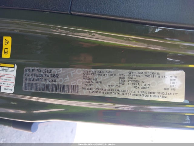 1C4RJXU61RW173502 Jeep Wrangler