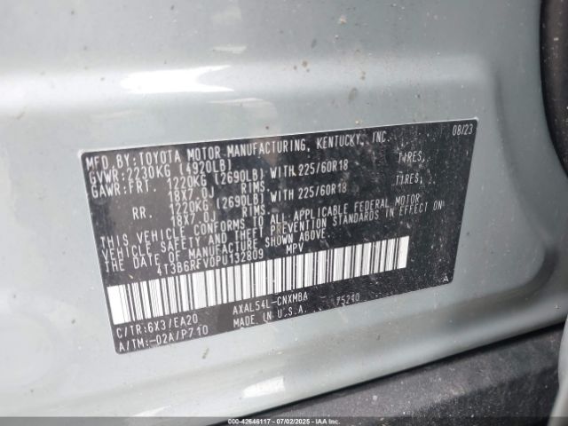 2023 TOYOTA RAV4 HYBRID 4T3B6RFV0PU132809 Photo 8