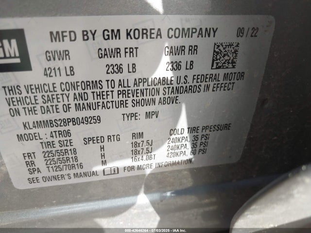Buick lih 2023 KL4MMBS28PB049259 Image 9