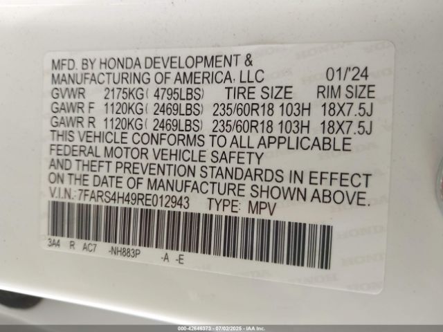 2024 HONDA CR-V 7FARS4H49RE012943 Photo 8