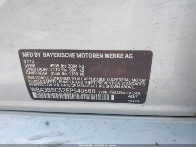 2014 BMW 328I WBA3B5C52EP540568 Photo 8