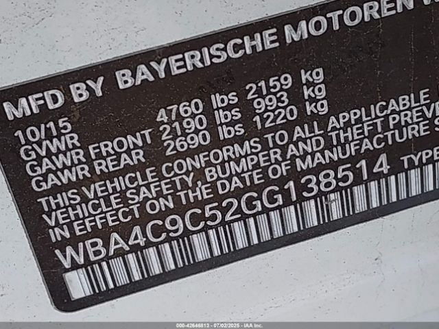 2016 BMW 428I GRAN COUPE WBA4C9C52GG138514 Photo 8