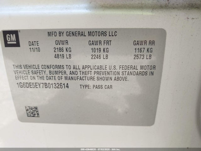 2011 CADILLAC CTS 1G6DE5EY7B0132614 Photo 8