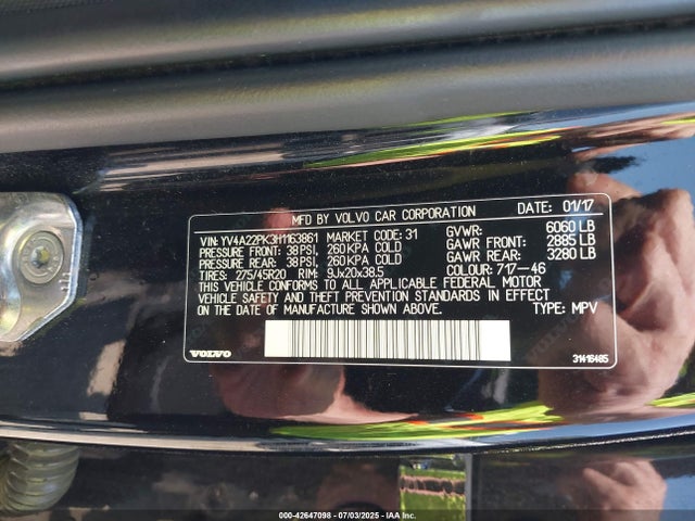 YV4A22PK3H1163861 Volvo b4204ts