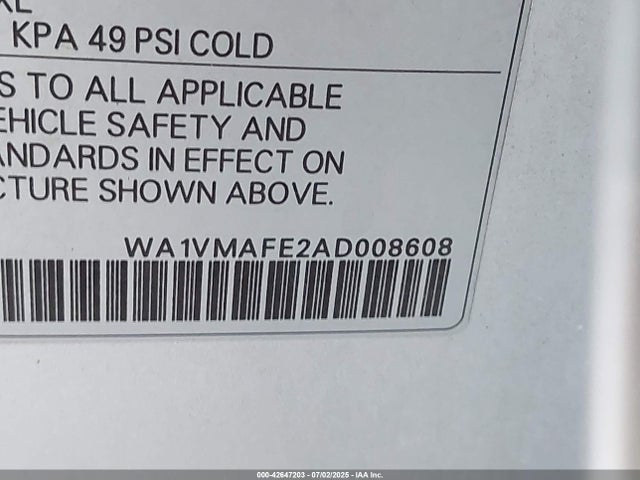 2010 AUDI Q7 WA1VMAFE2AD008608 Photo 8