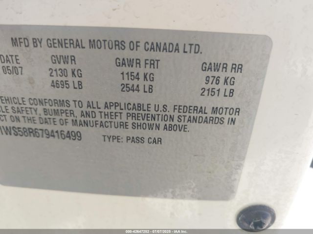 2007 CHEVROLET IMPALA 2G1WS58R679416499 Photo 8