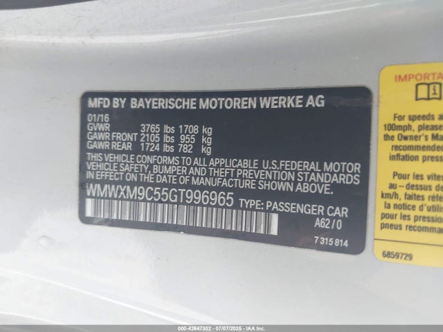 2016 MINI HARDTOP WMWXM9C55GT996965 Photo 8