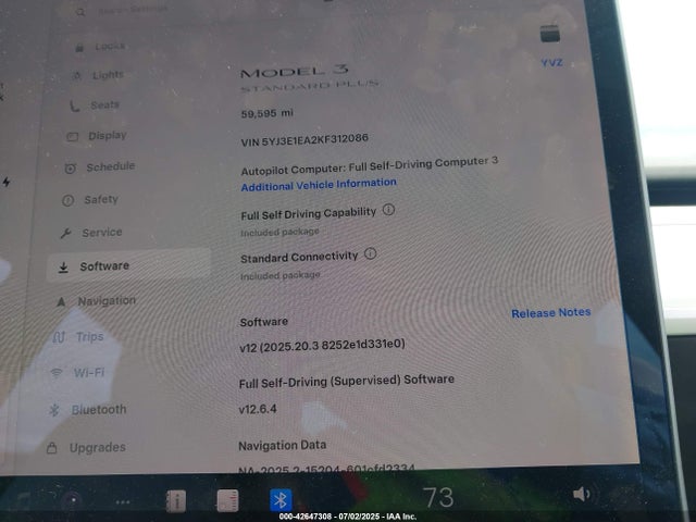 5YJ3E1EA2KF312086 Tesla 2019