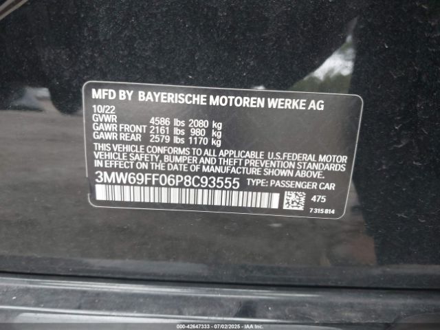 2023 BMW 330I 3MW69FF06P8C93555 Photo 8