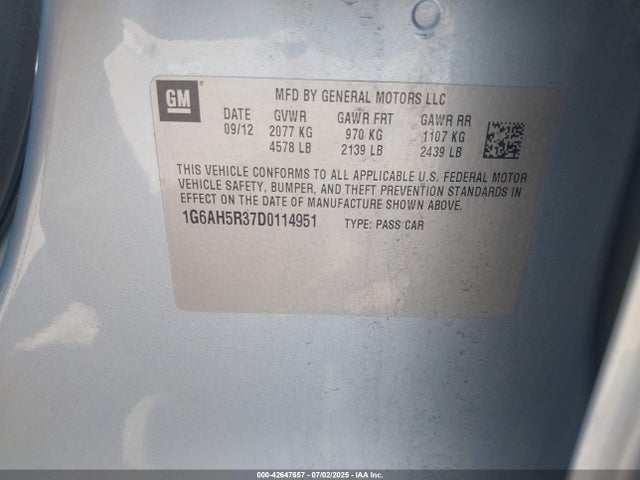 2013 CADILLAC ATS 1G6AH5R37D0114951 Photo 8