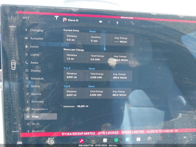 2022 TESLA MODEL S 5YJSA1E53NF486103 Photo 6