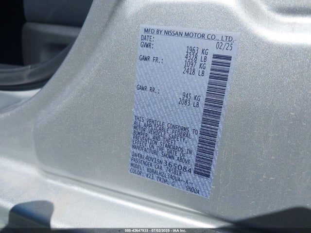 1N4BL4DV1SN365084 Nissan 2025