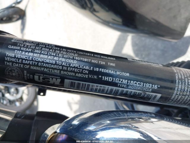 2012 HARLEY-DAVIDSON FLD 1HD1GZM18CC319316 Photo 9