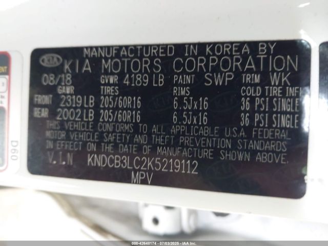 2019 KIA NIRO KNDCB3LC2K5219112 Photo 8