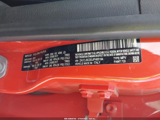 ZACCJBCB3JPH65184 Jeep Renegade