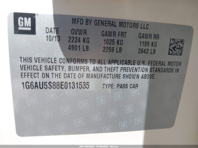 2014 CADILLAC CTS 1G6AU5S88E0131535 Photo 8
