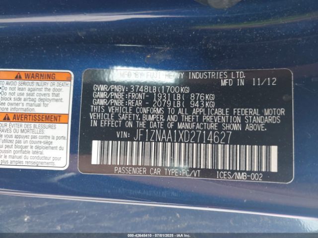 2013 SCION FR-S JF1ZNAA1XD2714627 Photo 8