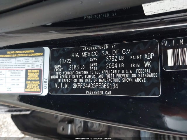 KIA mpi nu 2023 3KPF24AD5PE569134 Image 9