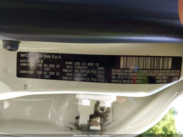 2016 FIAT 500X ZFBCFYDT9GP445310 Photo 8