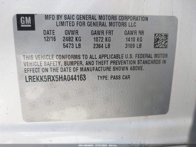 2017 CADILLAC CT6 PLUG-IN LREKK5RX5HA044163 Photo 8