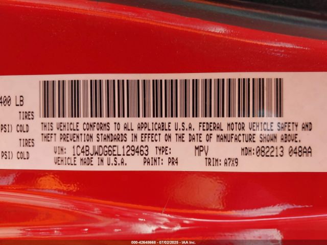 2014 JEEP WRANGLER UNLIMITED 1C4BJWDG6EL129463 Photo 8