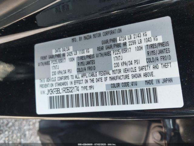 2024 MAZDA CX-5 JM3KFBBL1R0502174 Photo 8