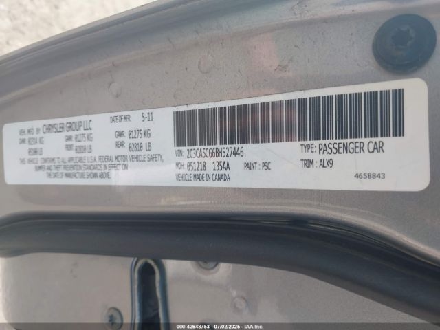 2011 CHRYSLER 300 2C3CA5CG6BH527446 Photo 8