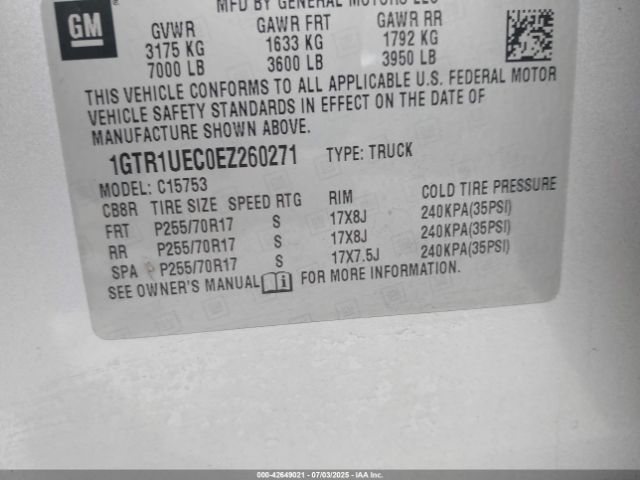 2014 GMC SIERRA 1500 1GTR1UEC0EZ260271 Photo 8