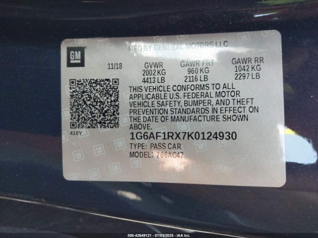 2019 CADILLAC ATS 1G6AF1RX7K0124930 Photo 8