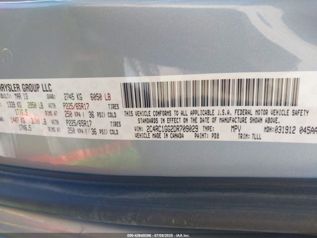 2013 CHRYSLER TOWN & COUNTRY 2C4RC1GG2DR709029 Photo 8