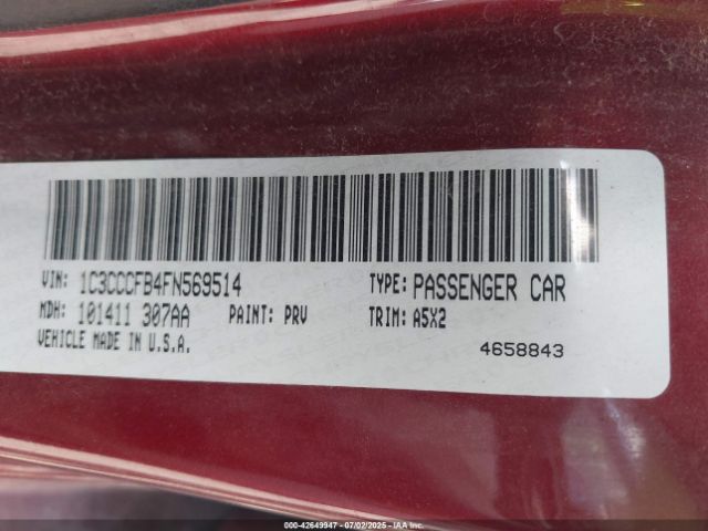 2015 CHRYSLER 200 1C3CCCFB4FN569514 Photo 8