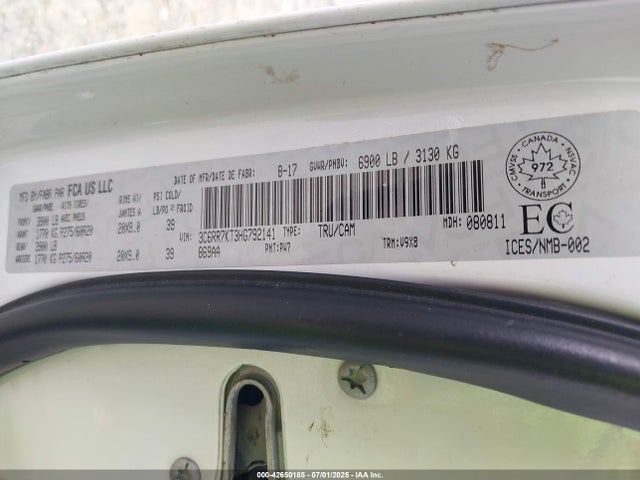 3C6RR7KT3HG792141 RAM 1500