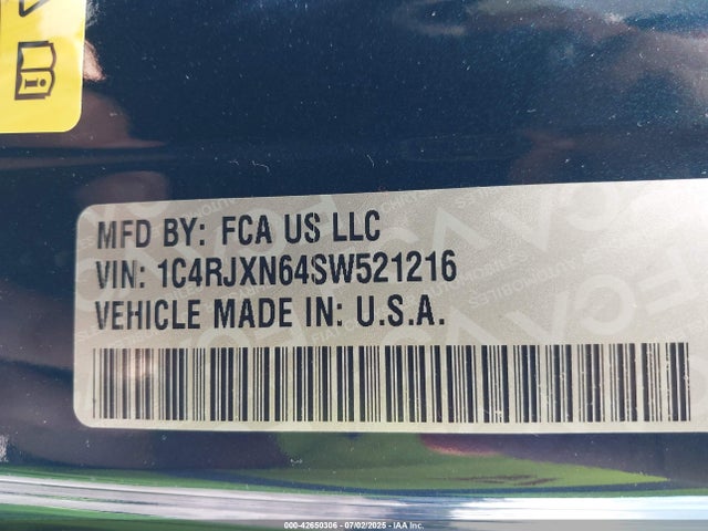 1C4RJXN64SW521216 Jeep 2025