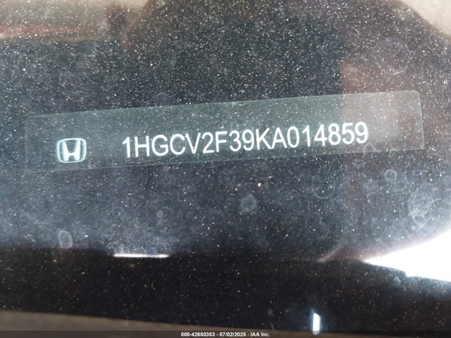 1HGCV2F39KA014859 Honda k20c4