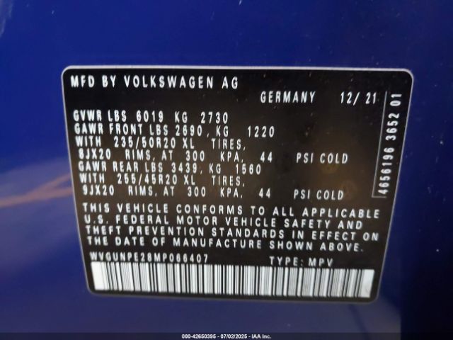 2021 VOLKSWAGEN ID.4 WVGUNPE28MP066407 Photo 8