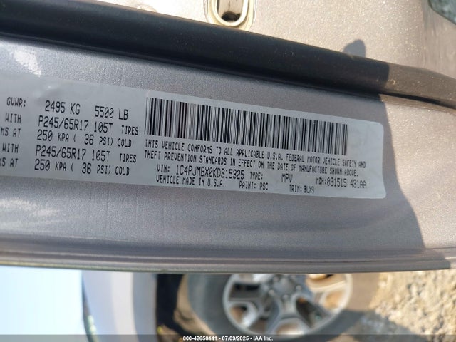 1C4PJMBX0KD315325 Jeep 2019